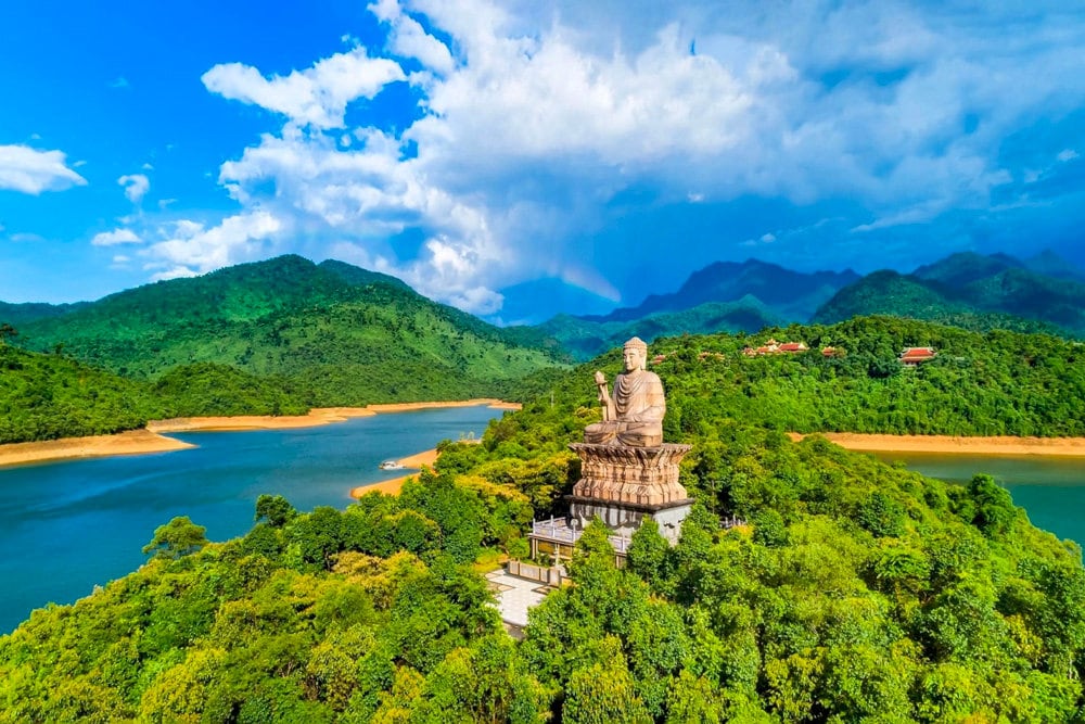 Truoi Lake and the Zen monastery is a highlight for those seeking both outdoor adventure and inner peace within Bach Ma National Park